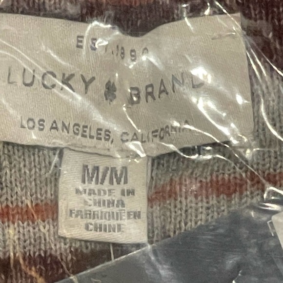 NEW Lucky Brand Aztec Open Front Drap Cardigan Women's Size Medium - Picture 7 of 8